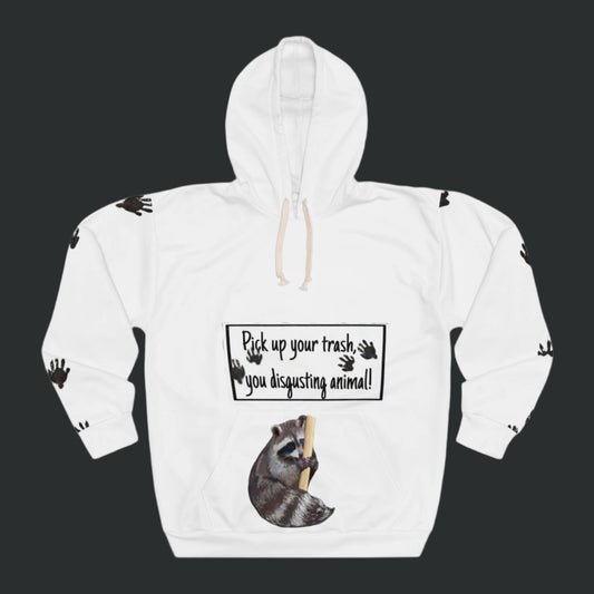 Unisex Trash Panda, pick Up Your Trash Pullover Hoodie (AOP)