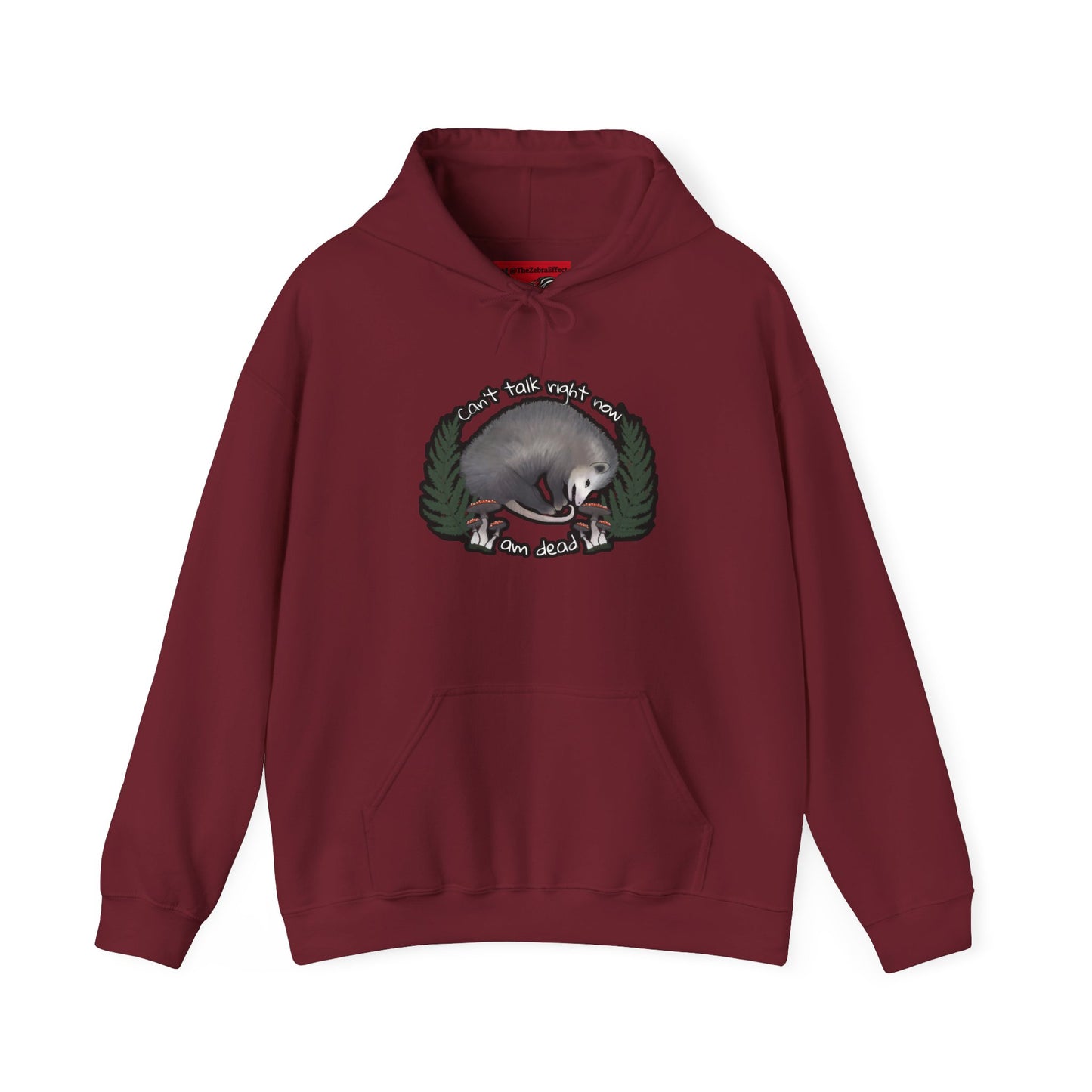 Hooded Sweatshirt - Raccoon Pick Up Your Trash Sign Design