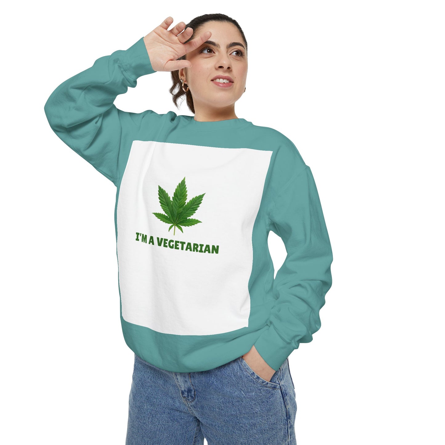 Vegetarian Weed Unisex Sweatshirt