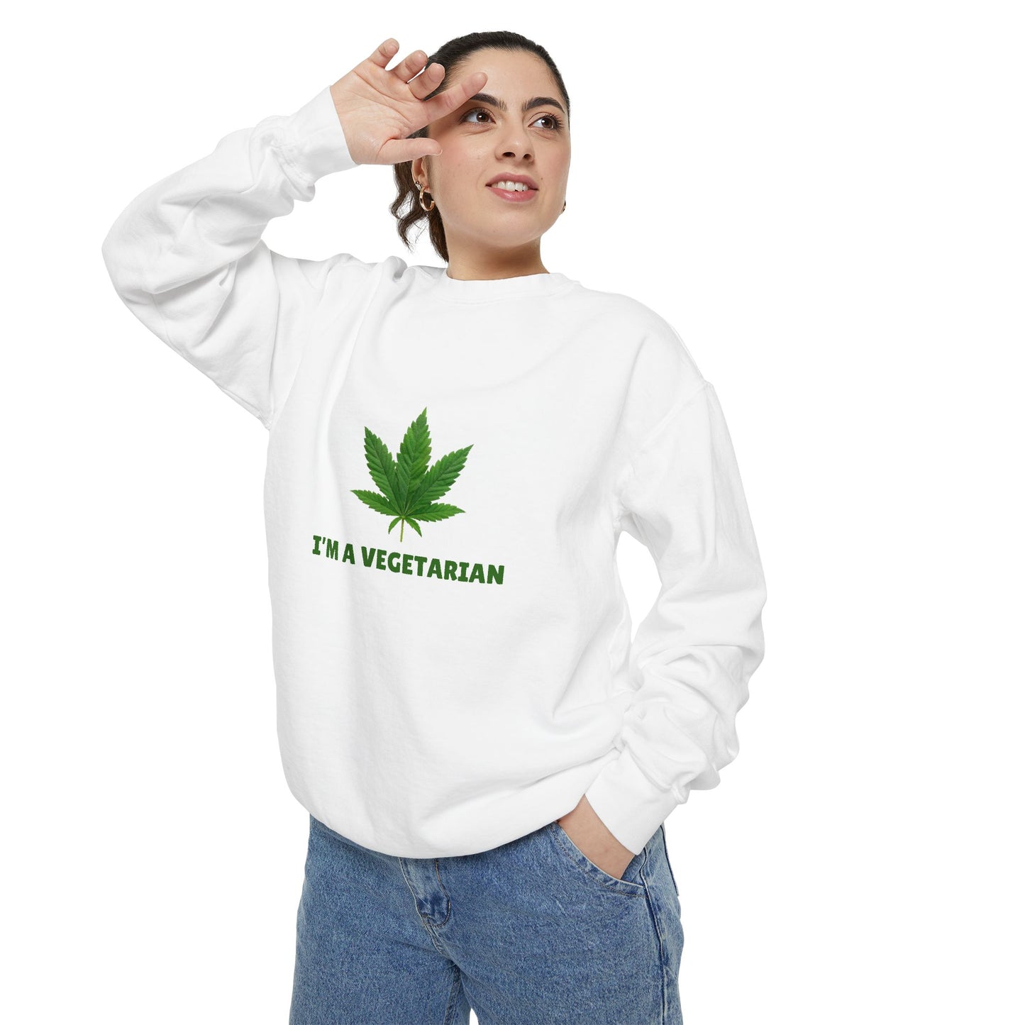 Vegetarian Weed Unisex Sweatshirt